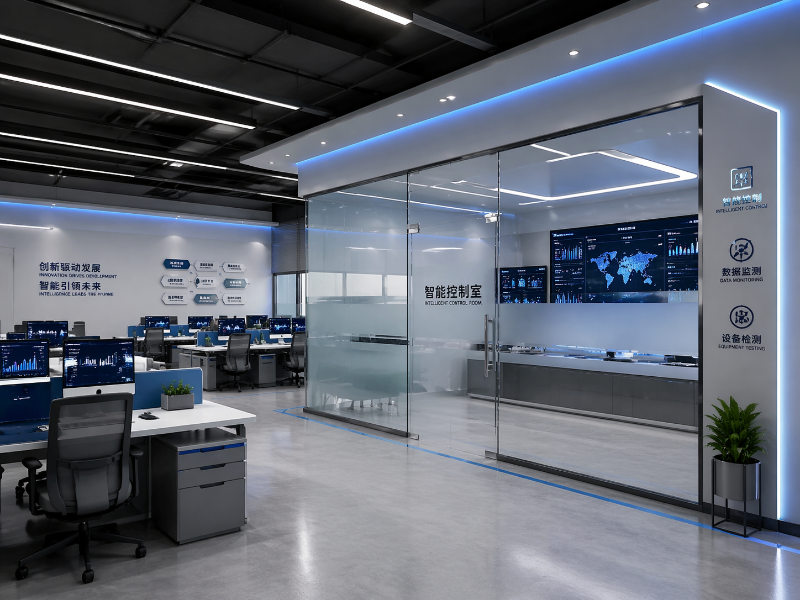 工业企业办公室形象墙LOGO墙设计安装